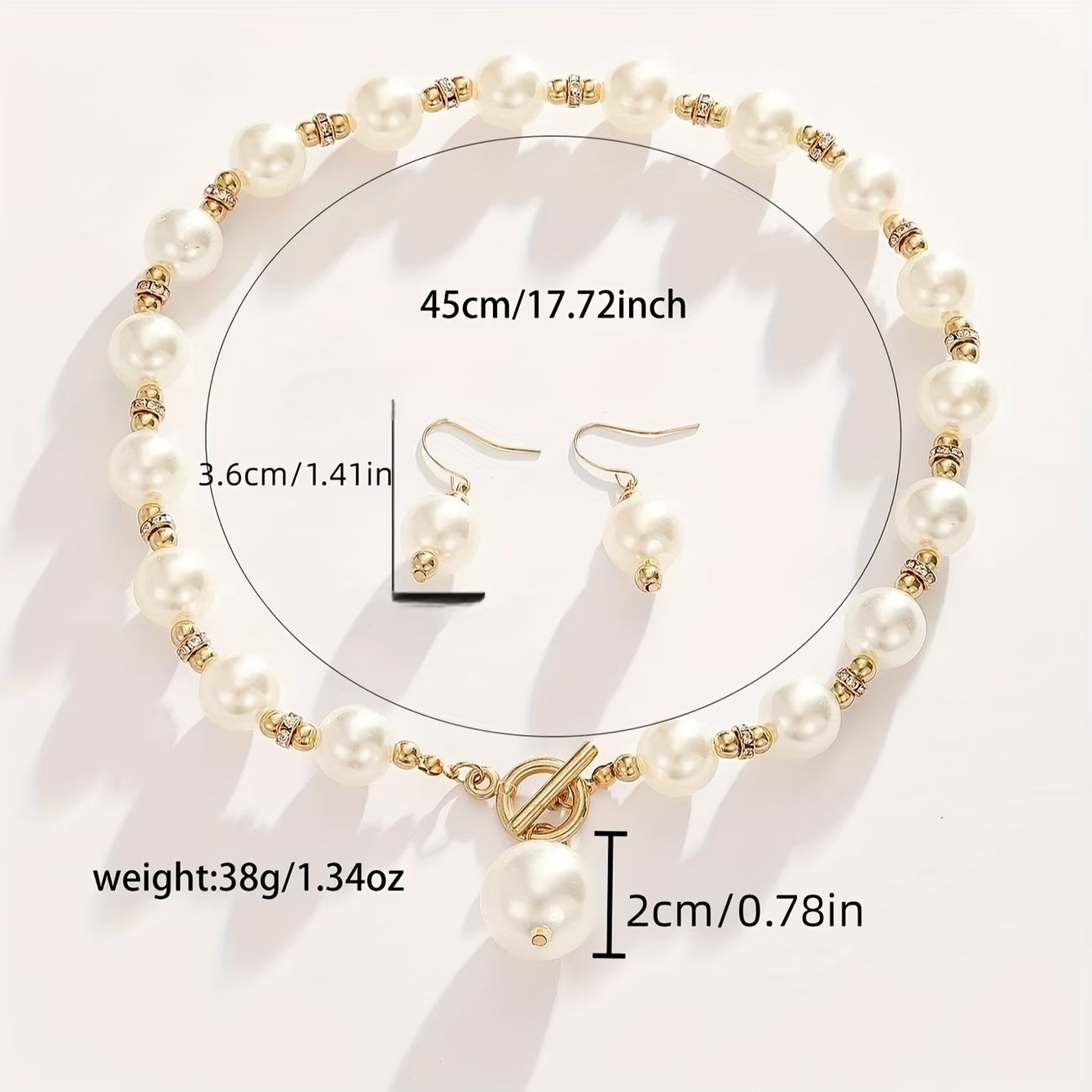 Chunky Parel Statement Ketting Set
