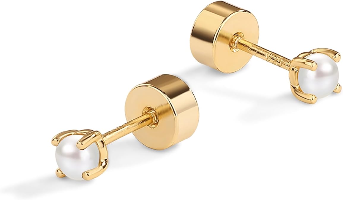 Dainty Parel Studs | Goud