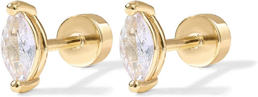 Peer Slijpvorm Studs | Goud