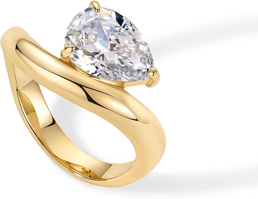 Wavy Promise Ring | Goud