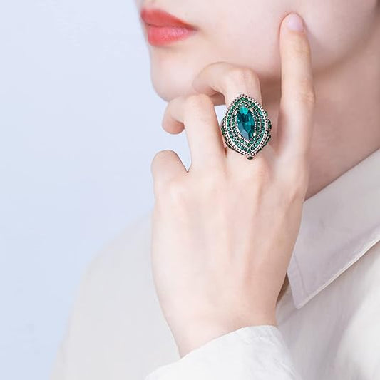 Smaragden Regent Ring | Goud