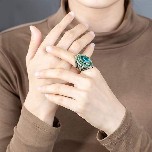 Smaragden Regent Ring | Goud