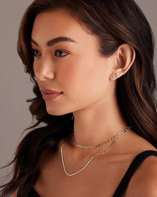 Paved Kruis Studs | Goud
