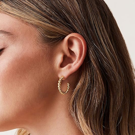 Koord Twist Creolen | Goud