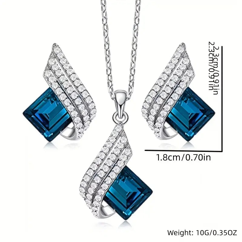 Brienne Solazure Sieraad Set | Witgoud