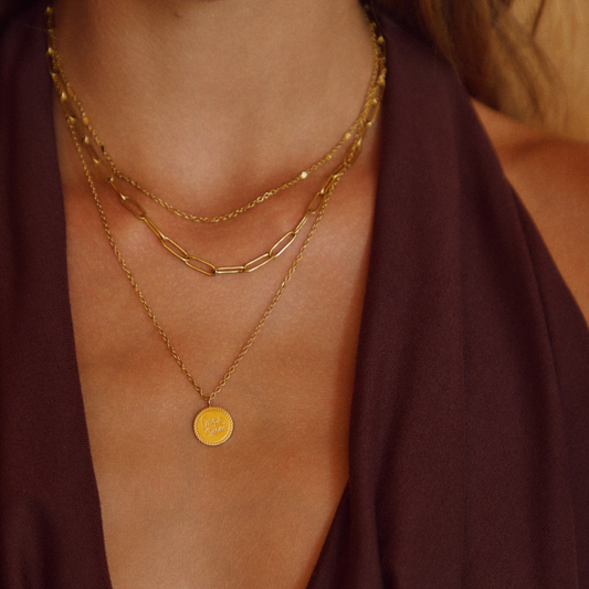 Geya Coin Laag Necklace