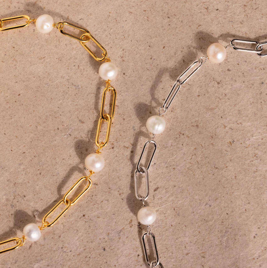 Sophisticated Parel Schakelarmband