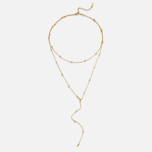 Gelaagde Amara Tassel Ketting