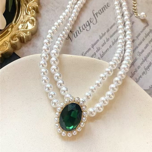 Imperial Parel Smaragden Sieraad Set