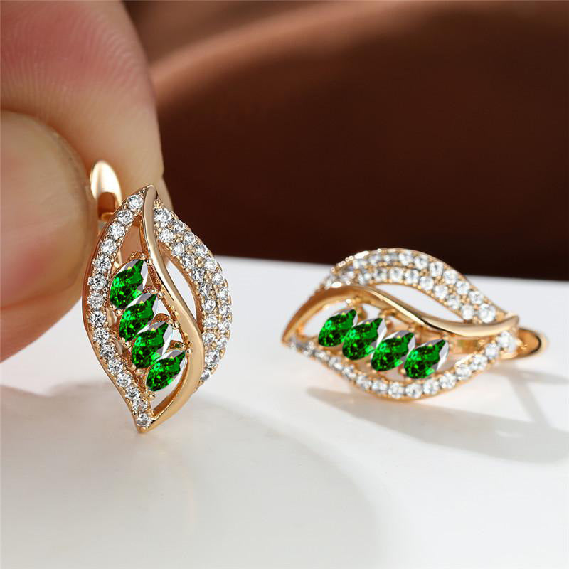 Verdant Island Oorbellen | Goud