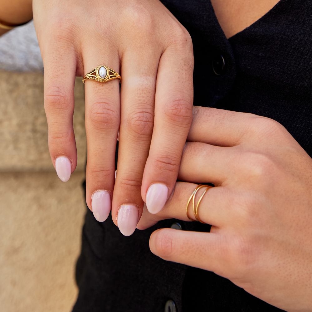 Gouden Minimalistische Wikkel Ring