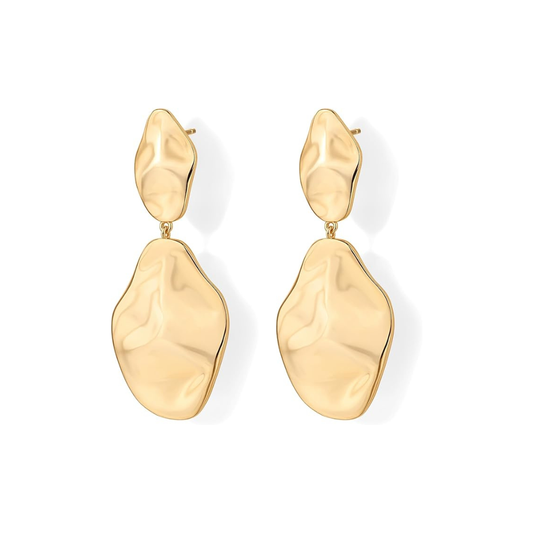 Ripple Golf Oorbellen | Goud