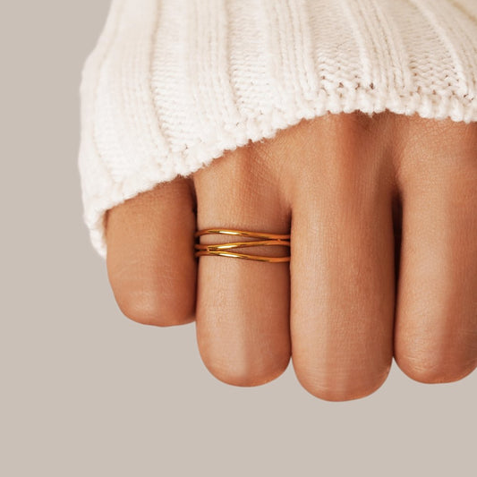 Gouden Infinity Loop Ring
