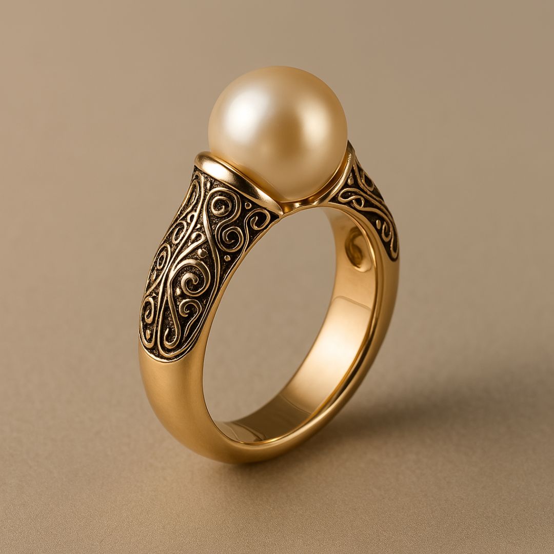 Timeless Vintage Parel Gouden Ring