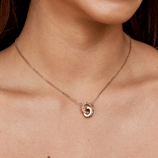 Roze Gouden Infinity Ketting