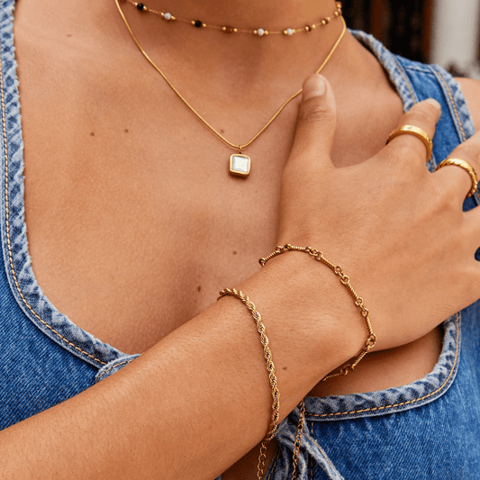 Draai 18K Gouden Armband