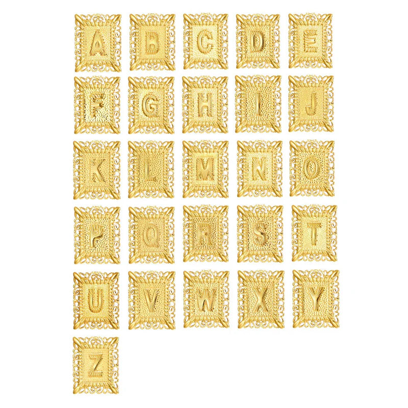 Kruis Initiaal Ketting Set | Goud