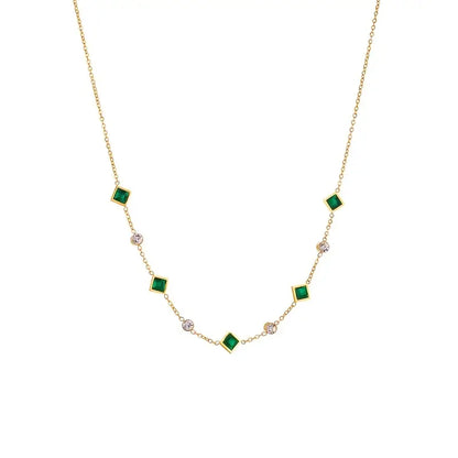 Gouden Smaragden Geometrische Station Ketting