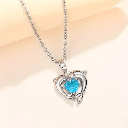 Oceanheart Twins Ketting | Witgoud