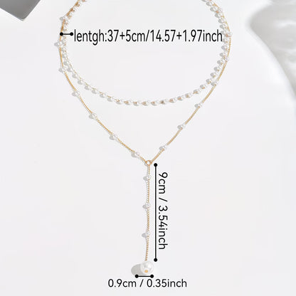 De Graduated Parel Strand Ketting