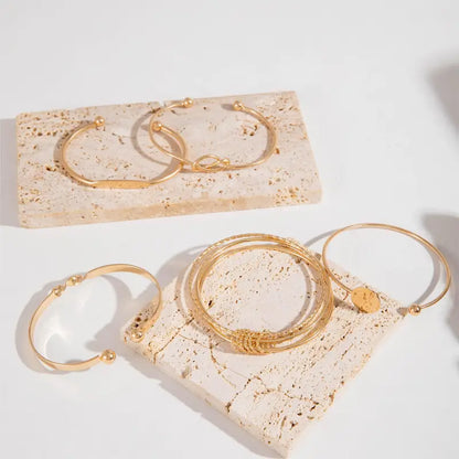 Knotted Elegance Armband Set | Goud