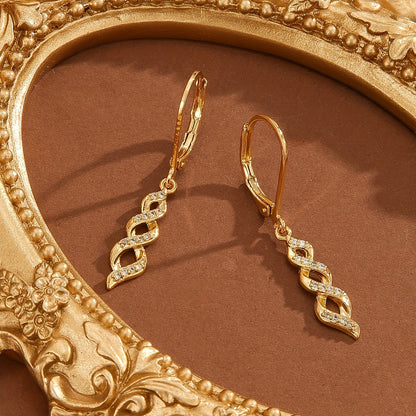 Shimmer Twist Ava Oorbellen | Goud
