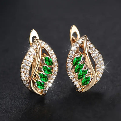 Verdant Island Oorbellen | Goud