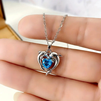 Oceanheart Twins Ketting | Witgoud