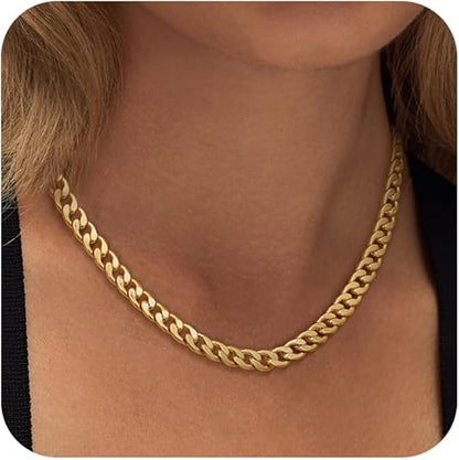 Chunky Cuban Schakel Ketting | Goud
