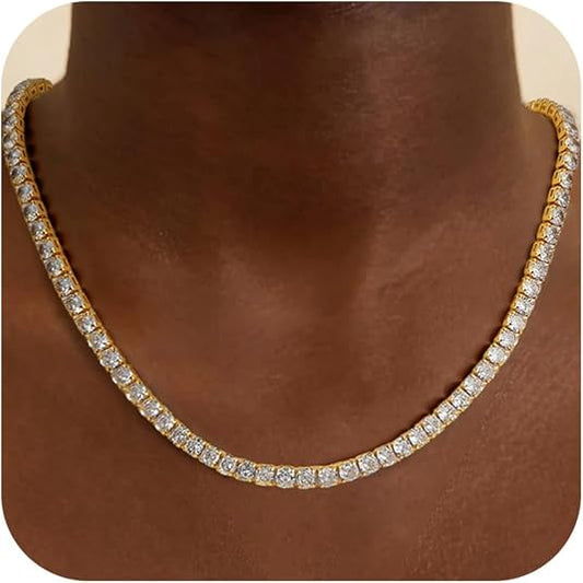 Tennisketting | Goud