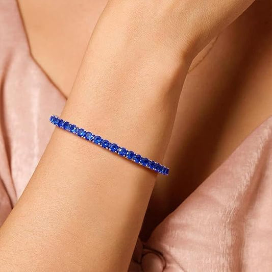 Saffieren Tennisarmband | Witgoud