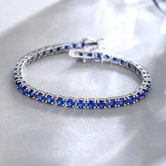 Saffieren Tennisarmband | Witgoud