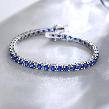 Saffieren Tennisarmband | Witgoud