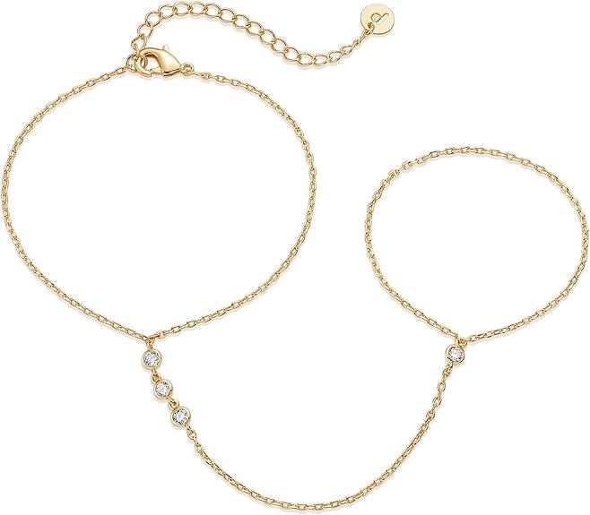 Kralen Handchain Armband | Goud