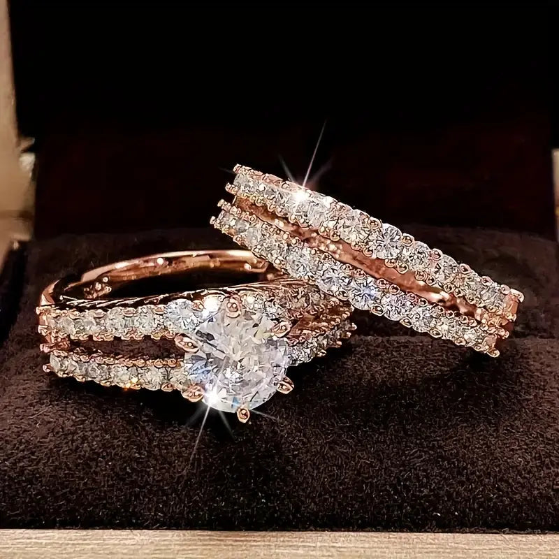 Eternal Radiance Ring Set | Goud