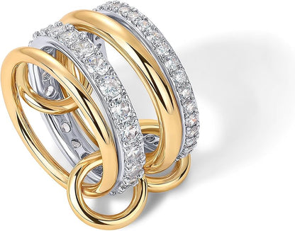 Interlock Stack Ringen | Goud