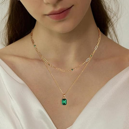 Smaragden Clover Hanger Ketting | Goud