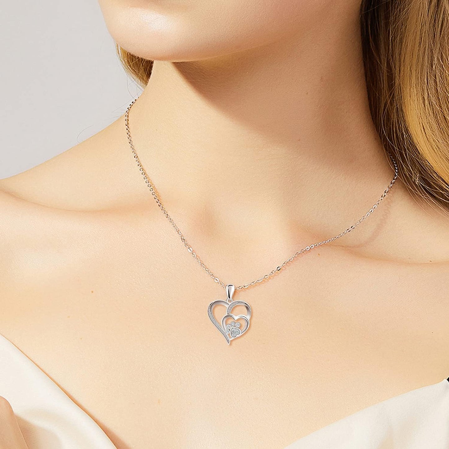 Inolt™ | Pootje & Hart Ketting in Zilver