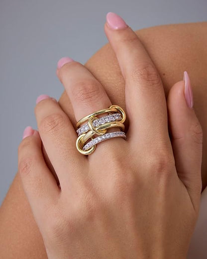 Interlock Stack Ringen | Goud