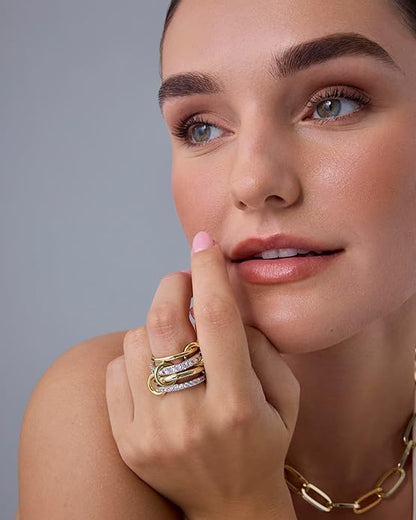 Interlock Stack Ringen | Goud