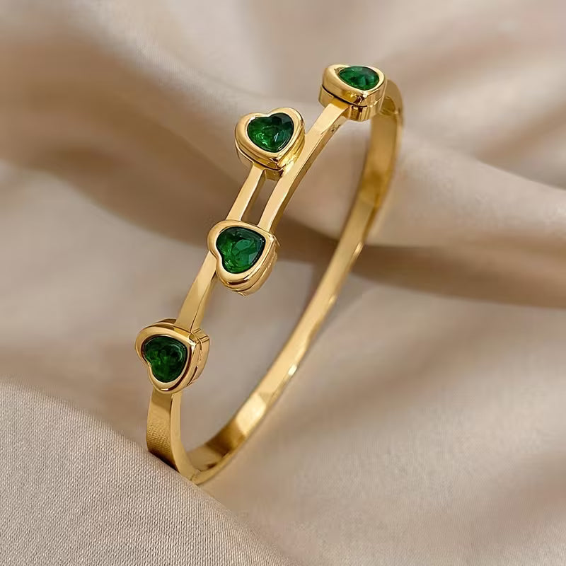 Verde Harten Armband | Goud
