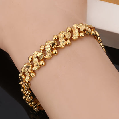 Lily Ornate Golf Armband | Goud