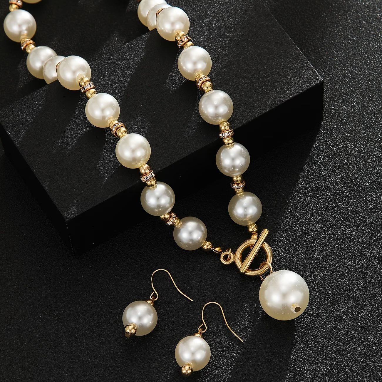 Chunky Parel Statement Ketting Set