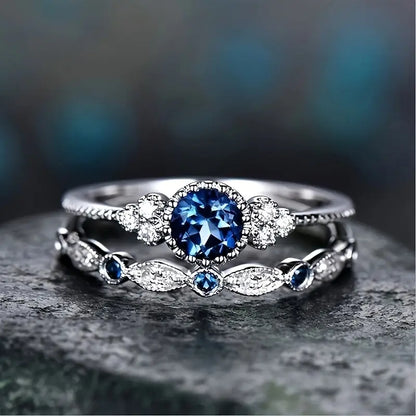 Sapphriel Kroonring Set | Witgoud