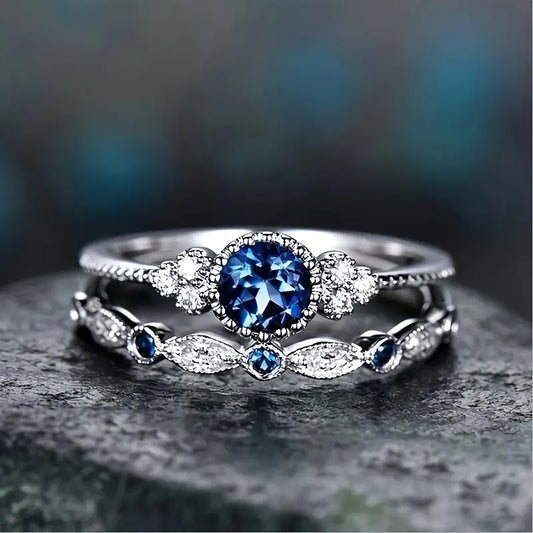 Sapphriel Kroonring Set | Witgoud