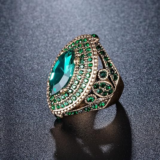 Smaragden Regent Ring | Goud