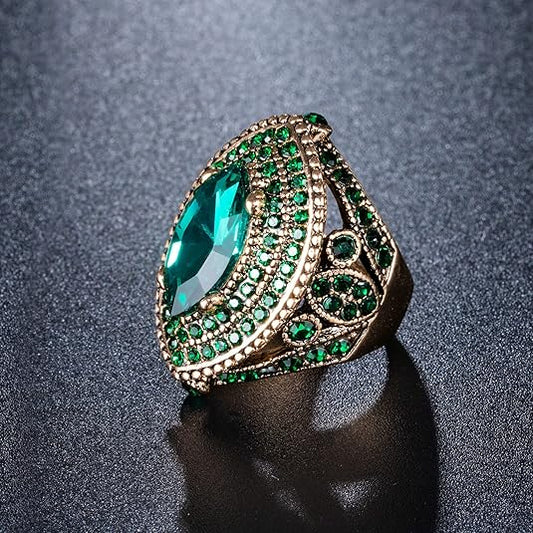Smaragden Regent Ring | Goud
