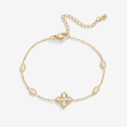 Vierbladige Klaver Kristallen Armband