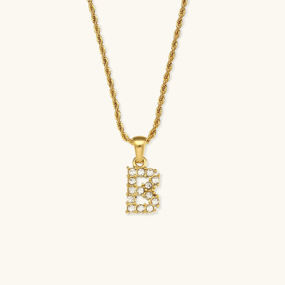 Maeve Letter Initiaal Diamanten Ketting