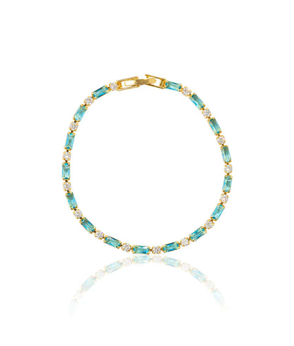 Natuurlijke Turkoois Steen Armband | Goud